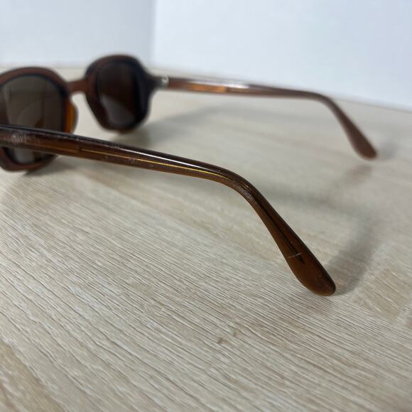 Vintage Romco 4 1/2 - 5 3/4 RO 48-20 Eyeglasses READ DESC FRAMES ONLY Brown - Picture 10 of 14